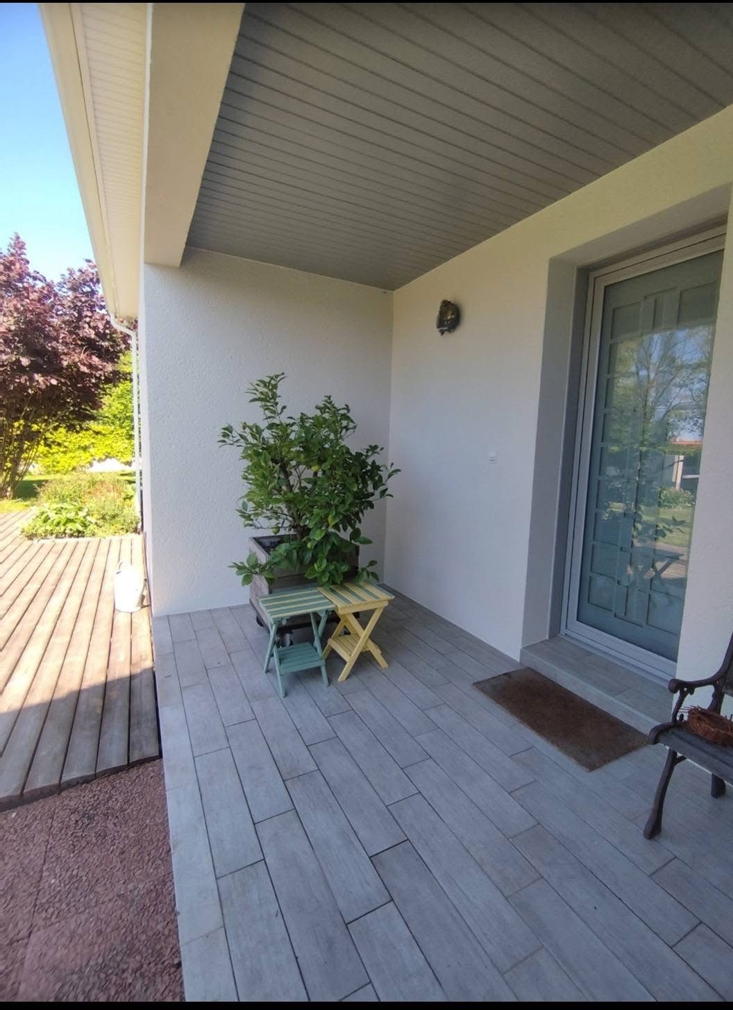 Peinture extérieure de terrasse et sous-face par Atelier Nuance