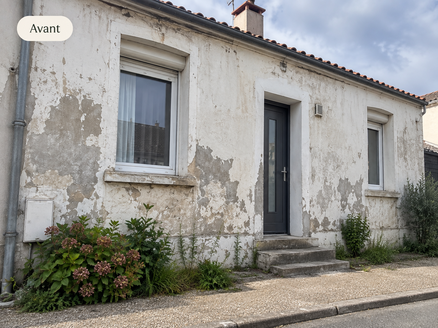 Maison avant rénovation de façade par Atelier Nuance